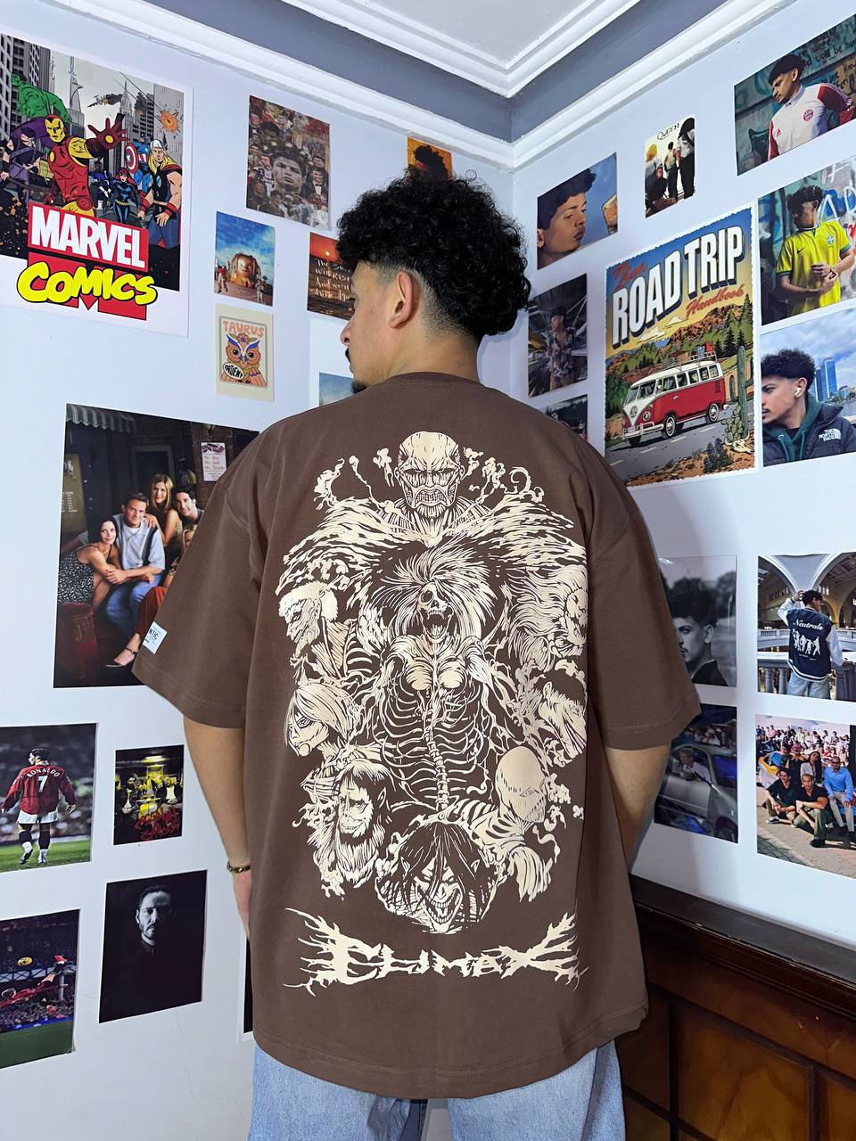 SCARY Titan Oversized T-Shirt – Brown Premium Streetwear Tee