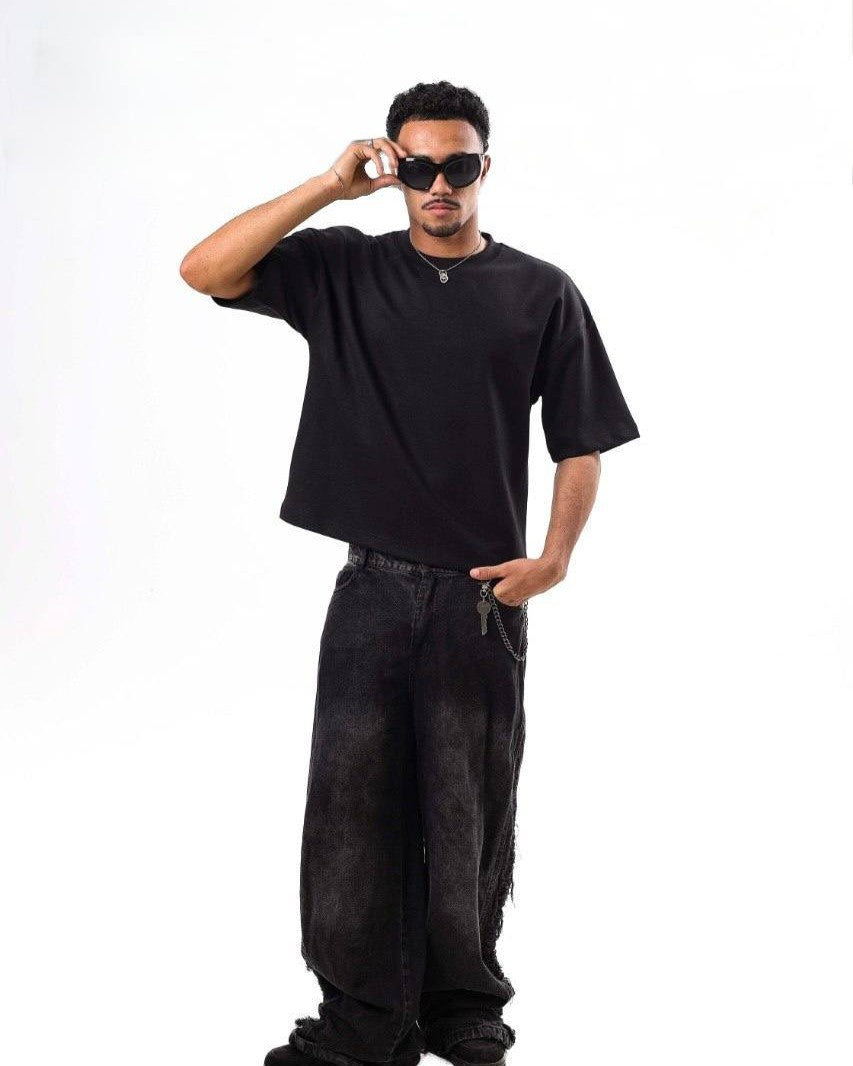 SCARY Basic Box Fit T-Shirt – Premium Turkish Cotton Oversized Tee